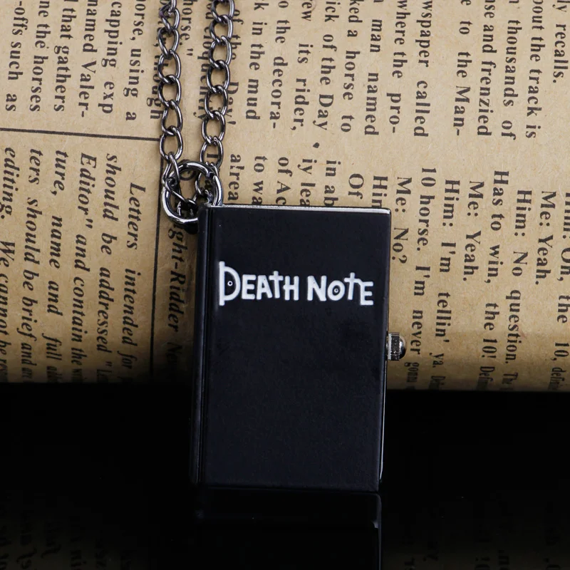 New Fashion Black Death Note Theme Steampunk Antique Clock for necklace chain Pocket Watch For Men and Women Gift CF1137
New Fashion Black Death Note Theme Steampunk Antique Clock for necklace chain Pocket Watch For Men and Women Gift CF1137