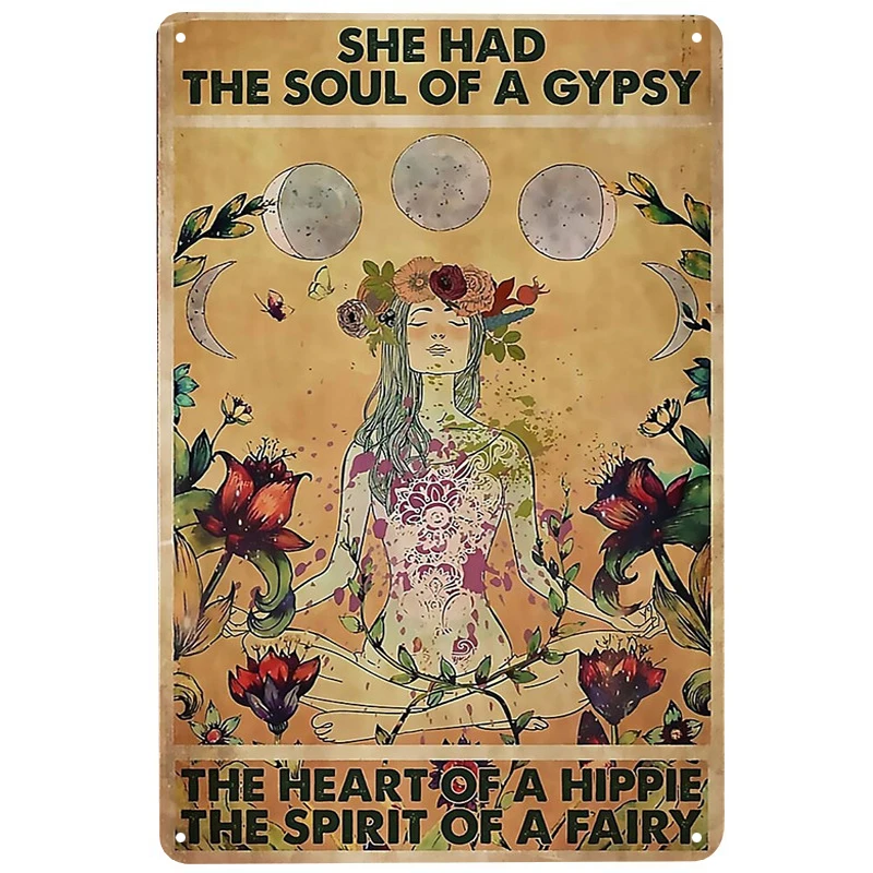 She Had Soul Of A Gypsy printed Metal Signs Retro Tin Signs Funny Poster Decor for Bar Pub Club Decoration for Living Room Home
She Had Soul Of A Gypsy printed Metal Signs Retro Tin Signs Funny Poster Decor for Bar Pub Club Decoration for Living Room Home