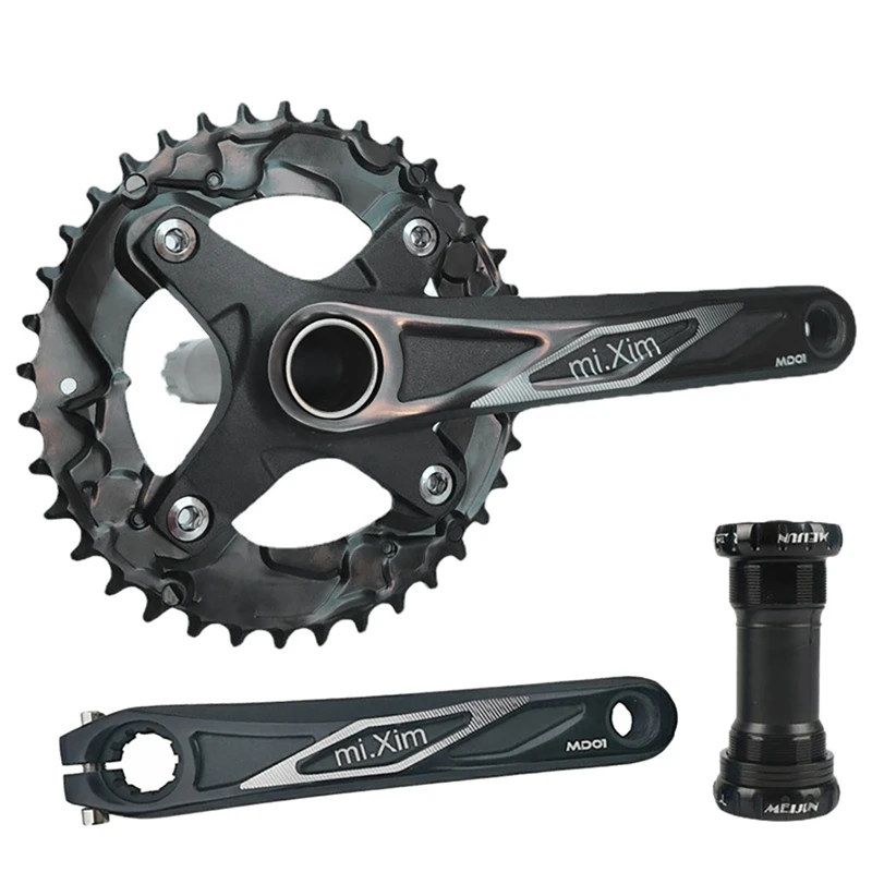 Mi.Xim Bicycle Crankset Mountain Bike Round Hole Crank 170mm 38T Bike Crank with Bicycle Bottom Bracket for MTB Road Bike
Mi.Xim Bicycle Crankset Mountain Bike Round Hole Crank 170mm 38T Bike Crank with Bicycle Bottom Bracket for MTB Road Bike
