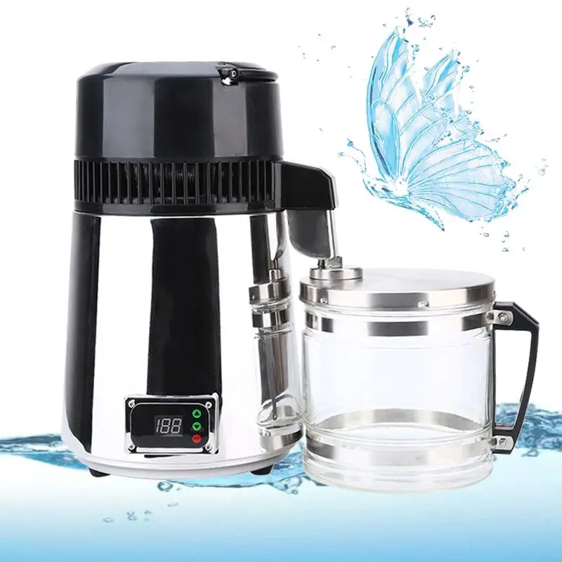 4L 750W Water Distillers Countertop Stainless Steel Digital Control Distilling Water Machine
4L 750W Water Distillers Countertop Stainless Steel Digital Control Distilling Water Machine