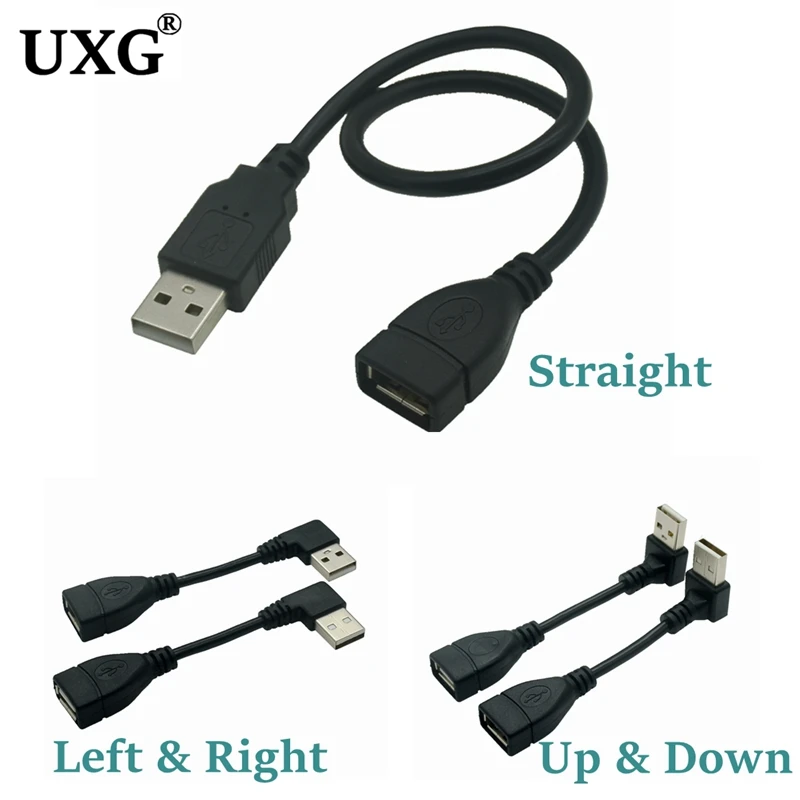 USB 2.0 A Male to Female 90 Angled Extension Adaptor cable USB2.0 male to female right left down up cable Cord 10cm 20cm 40CM
USB 2.0 A Male to Female 90 Angled Extension Adaptor cable USB2.0 male to female right left down up cable Cord 10cm 20cm 40CM