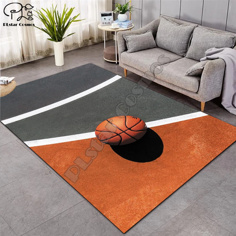 3D коврик для баскетбола большой фланелевый бархатный мягкий с эффектом памяти