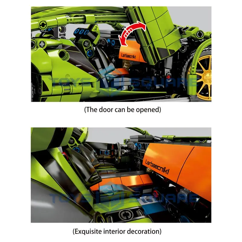 The 1:14 Remote Control Green FKP 37 Super Speed Sports Racing Car Model Building Blocks Bricks Set Gifts Toys For Children
The 1:14 Remote Control Green FKP 37 Super Speed Sports Racing Car Model Building Blocks Bricks Set Gifts Toys For Children