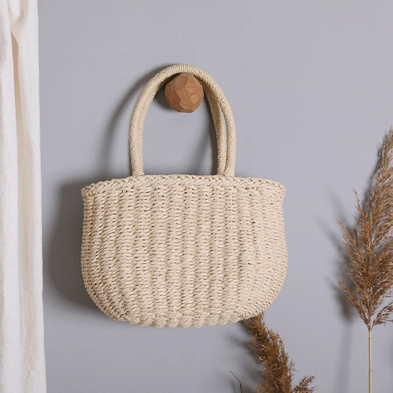 Basket Beach Straw Bags Bohe Vintage Women Crochet Tote Braided Bag Ladies Exquisite Small Women` Handbag Woven Summer Vacation
Basket Beach Straw Bags Bohe Vintage Women Crochet Tote Braided Bag Ladies Exquisite Small Women` Handbag Woven Summer Vacation