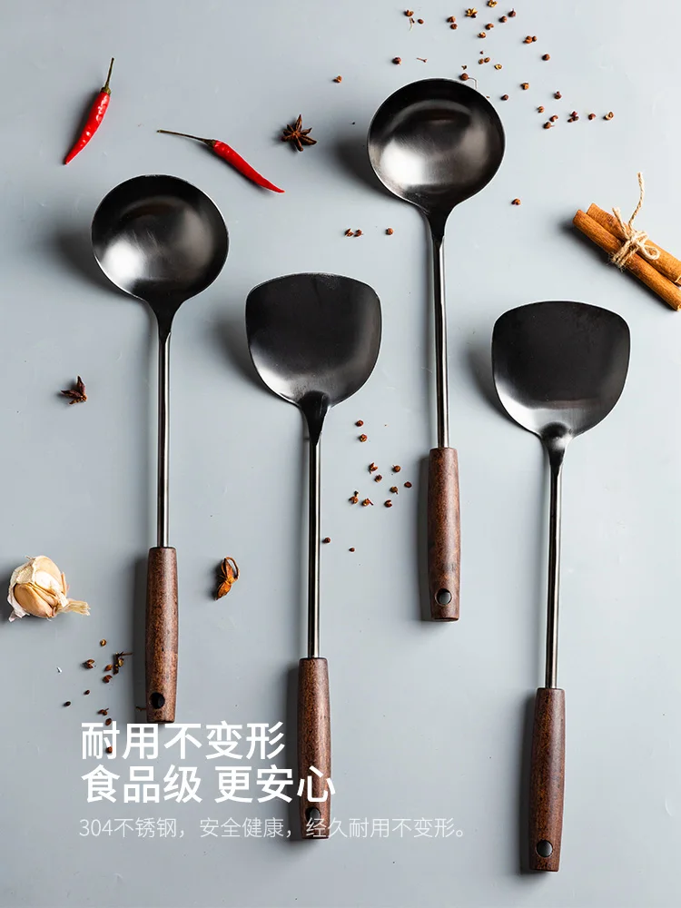 Stainless Steel Spatula Cooking Shovel Spoon Shovel Set Cooking Spoon Household Wooden Handle Shovel Soup Spoon Pot Spoon
Stainless Steel Spatula Cooking Shovel Spoon Shovel Set Cooking Spoon Household Wooden Handle Shovel Soup Spoon Pot Spoon