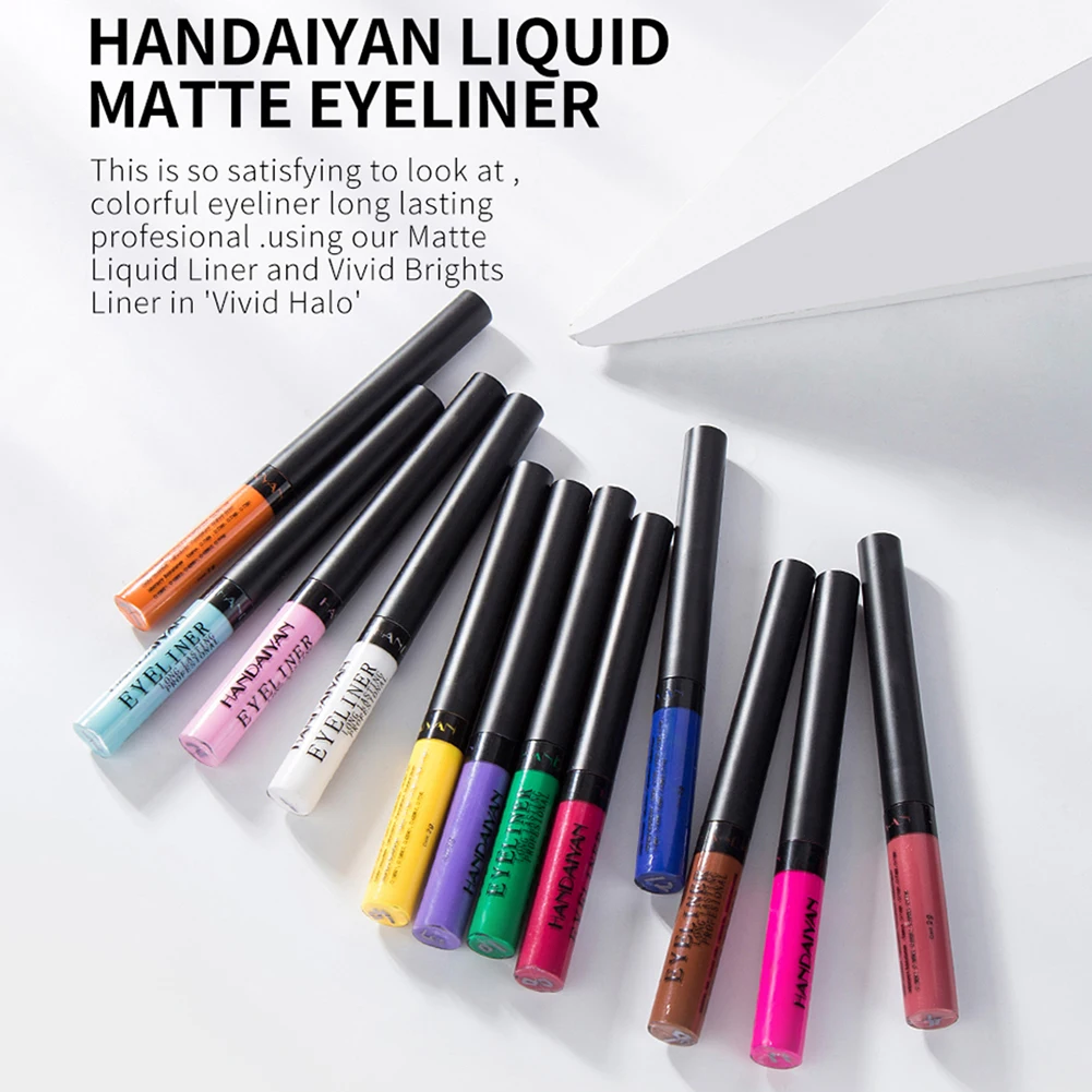 12 Colors/Set Matte Color Eyeliner Kit Makeup Waterproof Colorful Eye Liner Pen Eyes Make up Eyeshadow Cosmetics Eyeliners Set
12 Colors/Set Matte Color Eyeliner Kit Makeup Waterproof Colorful Eye Liner Pen Eyes Make up Eyeshadow Cosmetics Eyeliners Set