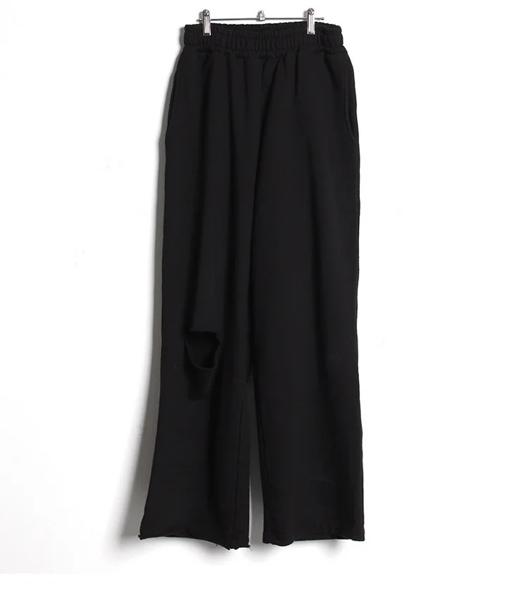 New ins hole sports pants men's thin high waist drop straight casual loose wide leg pants
New ins hole sports pants men's thin high waist drop straight casual loose wide leg pants