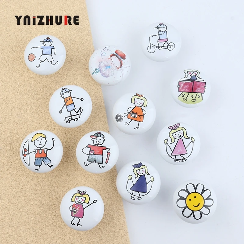 Ceramic NordicHand Painted Drawer Knobs Child Cartoon Cabinet Cupboard Handles Novelty Creative Fashion Furniture Handles
Ceramic NordicHand Painted Drawer Knobs Child Cartoon Cabinet Cupboard Handles Novelty Creative Fashion Furniture Handles