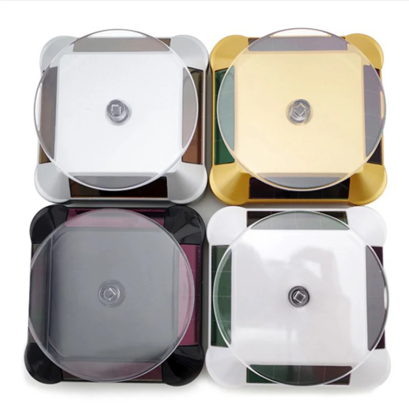 Solar Showcase 360 Degrees Rotating Turntable Watches Phone Jewelry Display Stand LED Light
Solar Showcase 360 Degrees Rotating Turntable Watches Phone Jewelry Display Stand LED Light