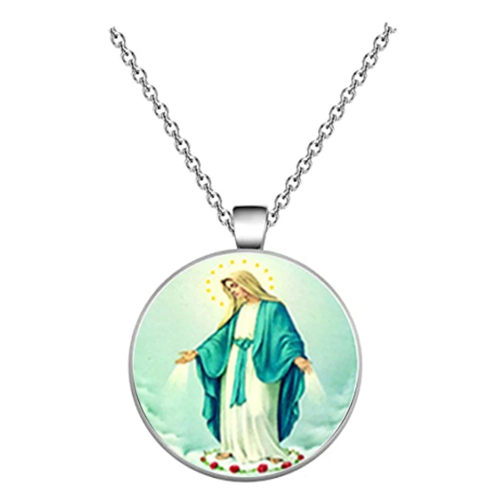 Holy Mother of Ramadan, Jesus saves human peace and health, glass necklace pendant, gifts for believers on church day
Holy Mother of Ramadan, Jesus saves human peace and health, glass necklace pendant, gifts for believers on church day