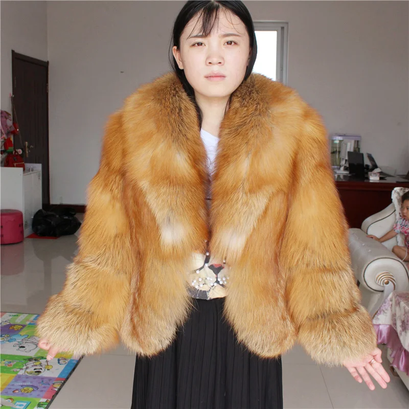 Pop brand red fox fur coat winter warm jacket color lapel jacket luxury brand lady fox fur jacket
Pop brand red fox fur coat winter warm jacket color lapel jacket luxury brand lady fox fur jacket