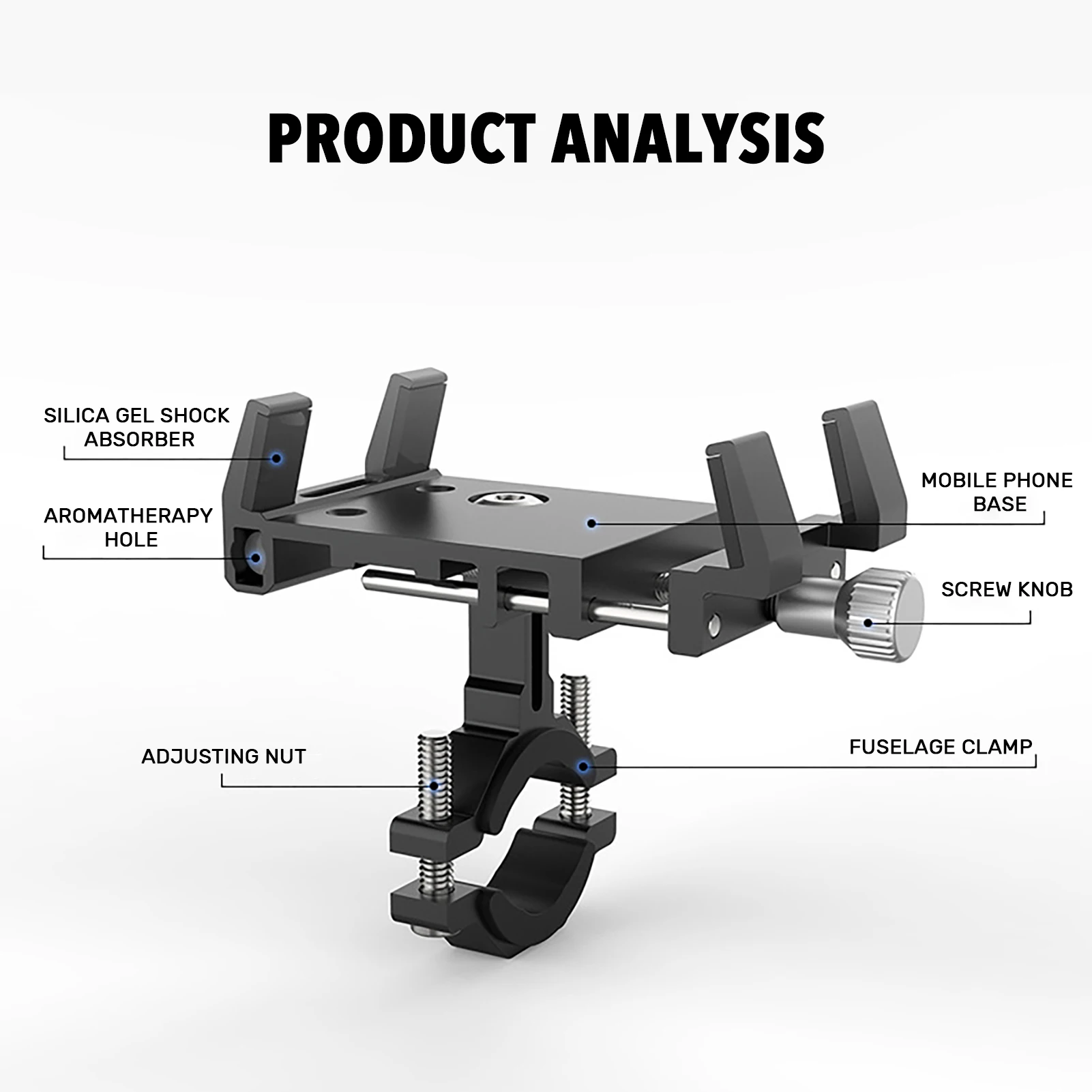 Aluminum Alloy MTB Bike Motorcycle Handlebar Phone Stand Holder 360 Degree Rotation Road Bicycle Cycling Mount Bracket Holder
Aluminum Alloy MTB Bike Motorcycle Handlebar Phone Stand Holder 360 Degree Rotation Road Bicycle Cycling Mount Bracket Holder