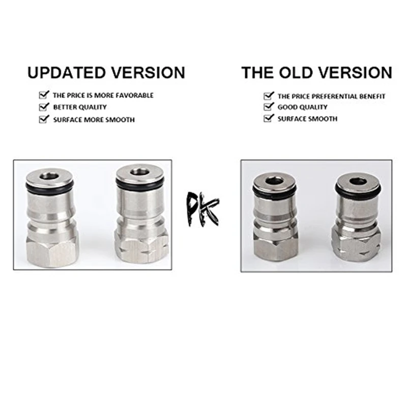 Cornelius Type Ball Lock Keg Posts,Stainless Steel Poppets and Springs,Poppet Female Thread Gas + Liquid 
Cornelius Type Ball Lock Keg Posts,Stainless Steel Poppets and Springs,Poppet Female Thread Gas + Liquid