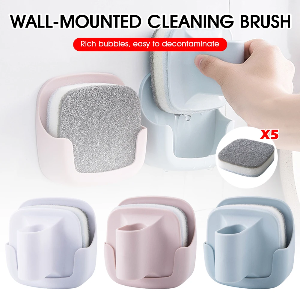 Kitchen Wall Mount Pot Brush with Handle Dish Washing Brushes Sponge Dishwasher Kitchen Organizer Washing Tools
Kitchen Wall Mount Pot Brush with Handle Dish Washing Brushes Sponge Dishwasher Kitchen Organizer Washing Tools