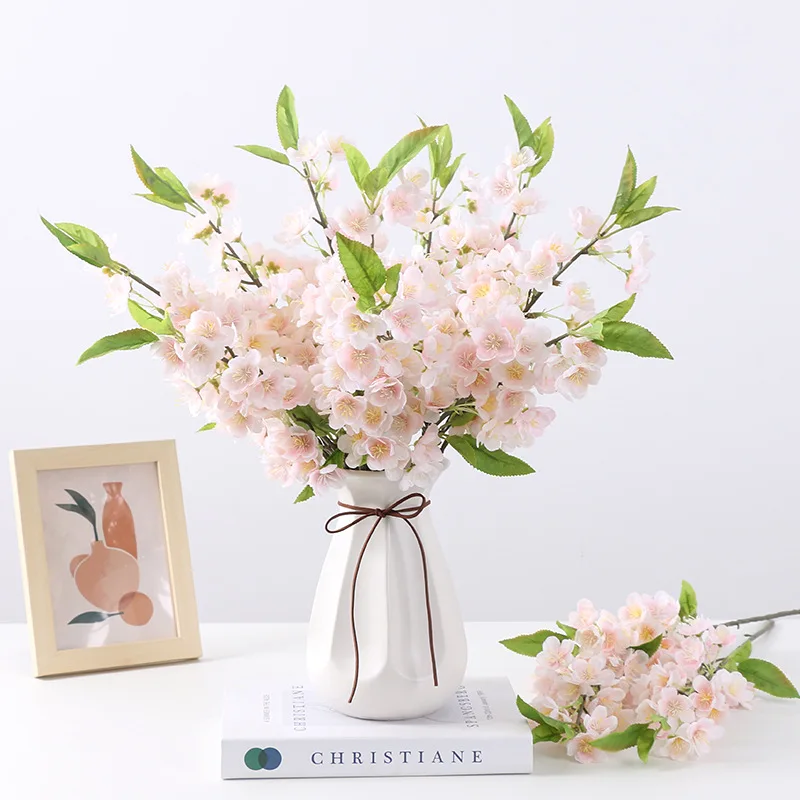 5pc Simulation Peach Blossom Branch Silk Cloth Artifical Flower Branch Wedding Living Room Decoration Fake Plants Home Decor
5pc Simulation Peach Blossom Branch Silk Cloth Artifical Flower Branch Wedding Living Room Decoration Fake Plants Home Decor