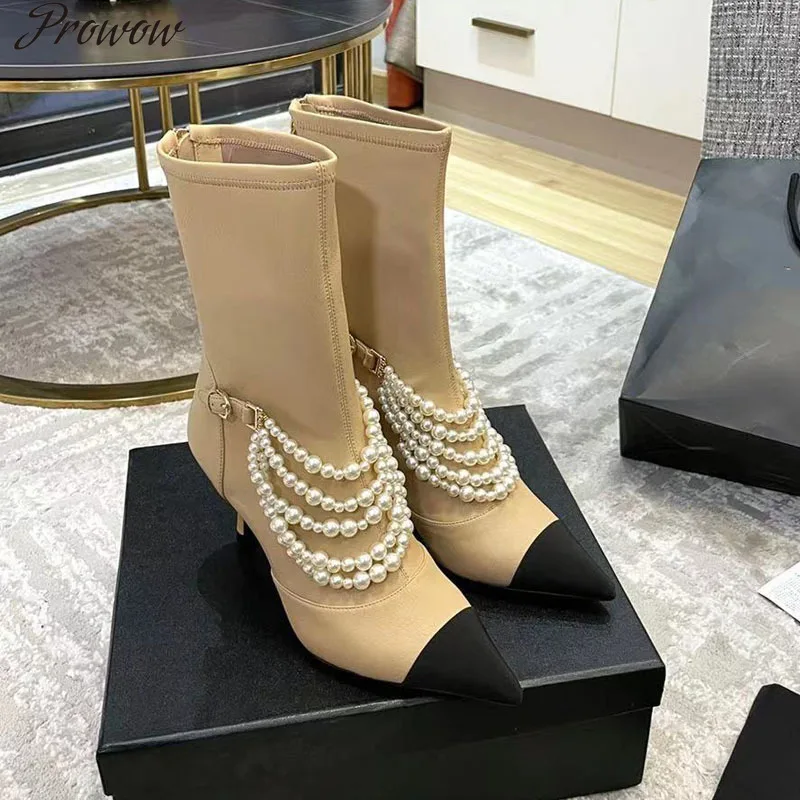 Prowow Ladies Boots Black High Heel Boots Comfortable And Fashionable Women's High Heels Genuine Leather Glamour Heels Female
Prowow Ladies Boots Black High Heel Boots Comfortable And Fashionable Women's High Heels Genuine Leather Glamour Heels Female