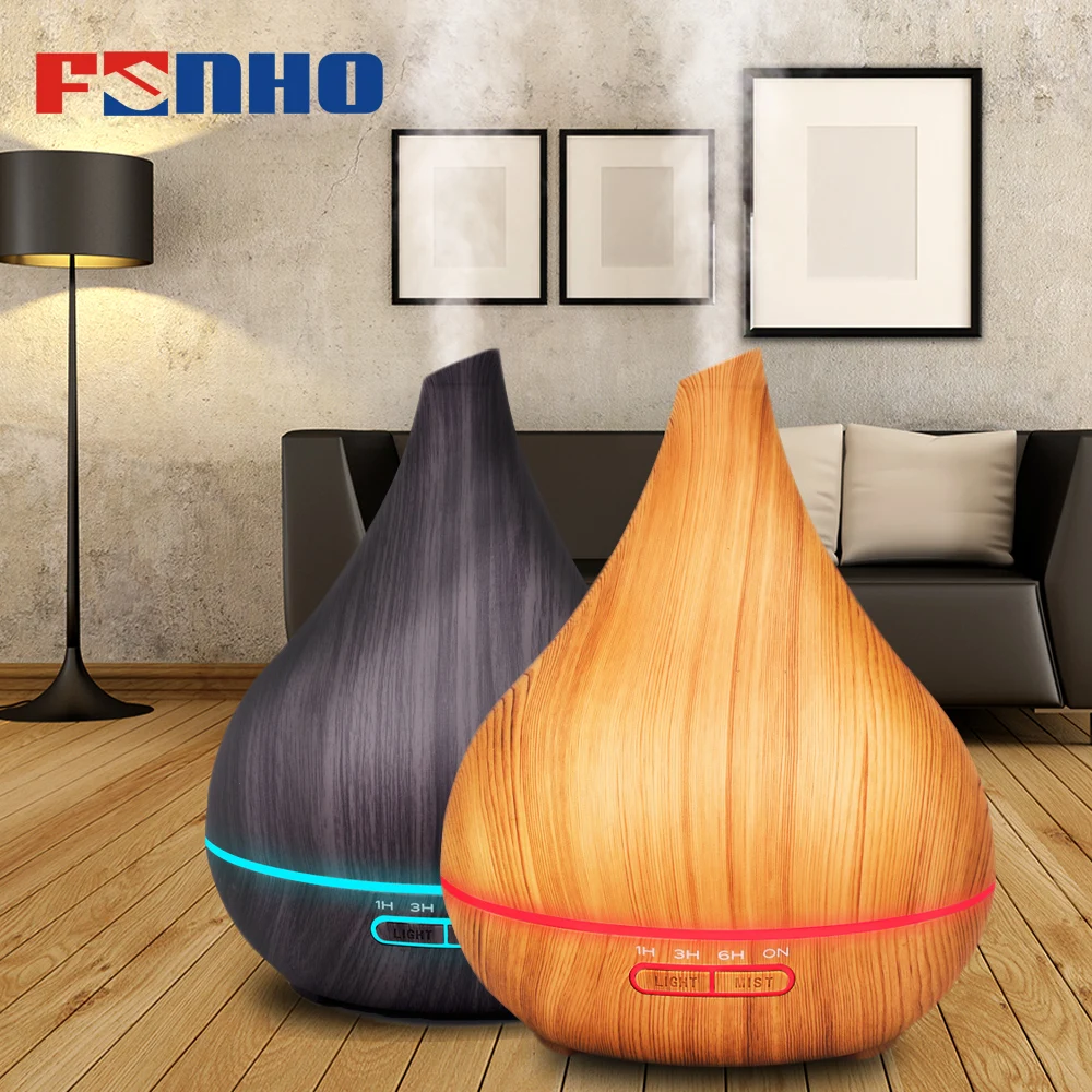 

FUNHO 400ml Ultrasonic Air Humidifier Diffuseur Huile Essentiel Aroma Mist Maker LED Changing Night Lamp for Home Office 314