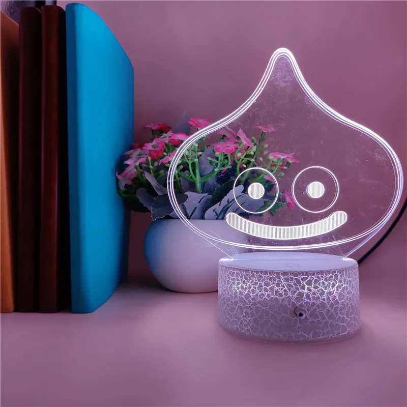 Slime Image Night Light LED Cute Lamp 3D Anime Nightlight Smart Phone Control Color Changing Atmosphere Decor Fans Kids Gift
Slime Image Night Light LED Cute Lamp 3D Anime Nightlight Smart Phone Control Color Changing Atmosphere Decor Fans Kids Gift