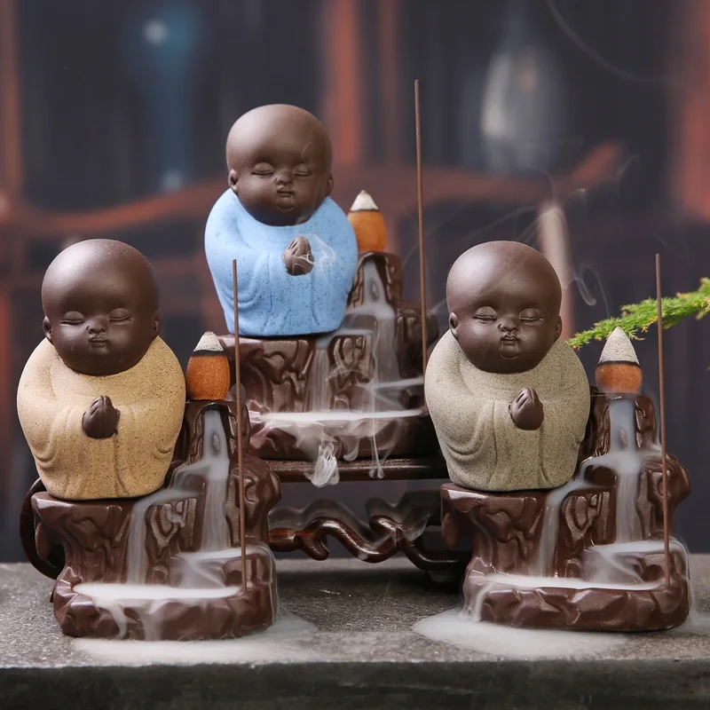 K-STAR The Little Monk Small Censer Use In Home Teahouse Buddha Incense Burner Backflow Incense Burner Home Decor
K-STAR The Little Monk Small Censer Use In Home Teahouse Buddha Incense Burner Backflow Incense Burner Home Decor