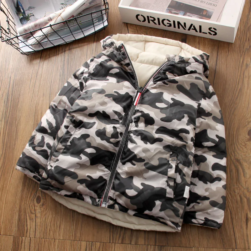 Girls Coats Boys Cotton Clothes Jacket Kids Clothes Childrens Clothing Fashion Casual Double-sided Wear Warm Thicken Quality
Girls Coats Boys Cotton Clothes Jacket Kids Clothes Childrens Clothing Fashion Casual Double-sided Wear Warm Thicken Quality