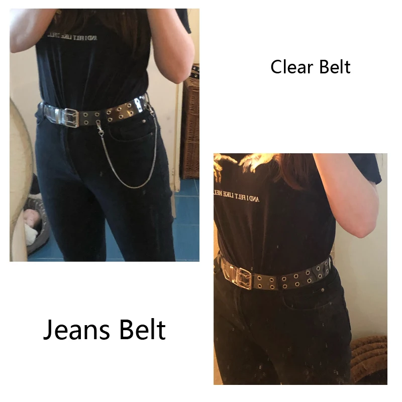 Two Row PVC Clear Belt For Women Fashion Pin Buckle Female White Waist Trousers Transparent Belts Ladies Jeans Grommet Belt 154
Two Row PVC Clear Belt For Women Fashion Pin Buckle Female White Waist Trousers Transparent Belts Ladies Jeans Grommet Belt 154