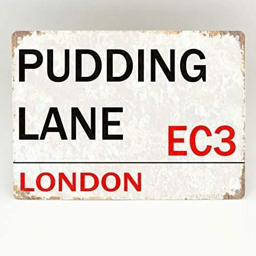 JUCHen Pudding Lane London Street Road Metal Sign Aluminum Sign for Wall Plaque Poster Cafe Bar Pub Gift 8 X 12 INCH
JUCHen Pudding Lane London Street Road Metal Sign Aluminum Sign for Wall Plaque Poster Cafe Bar Pub Gift 8 X 12 INCH