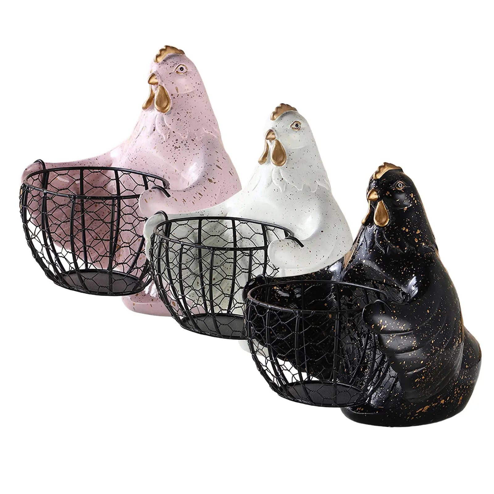 Iron Wire Baskets Hen Ornament Metal Egg Storage for Farmhouse Coutertop Kitchen Fruits
Iron Wire Baskets Hen Ornament Metal Egg Storage for Farmhouse Coutertop Kitchen Fruits