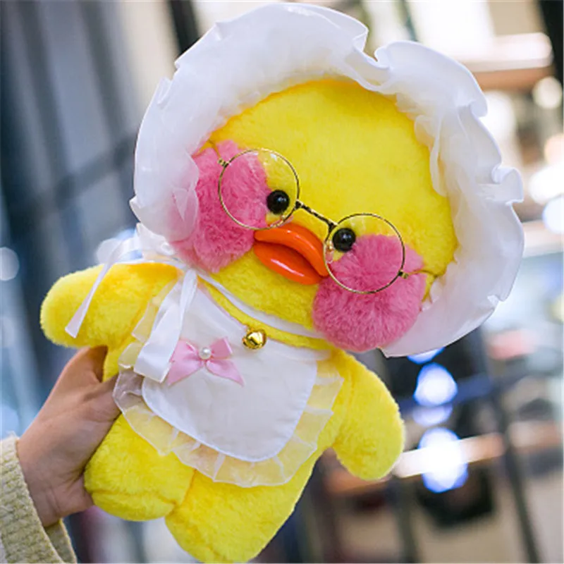 30cm Lalafanfan Duck Soft Animal Dolls Kawaii Cafe Mimi Yellow Plush Toy Cute Stuffed Doll Kids Toys Birthday Gift For Chi | Игрушки и