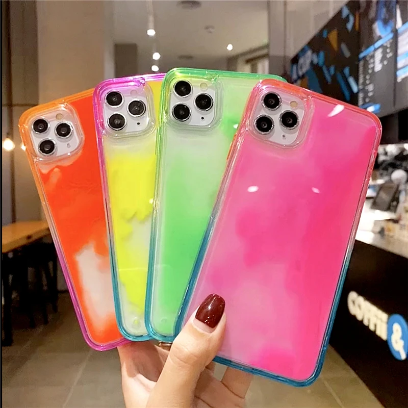 Quicksand Glow The Dark Soft Phone Case for IPhone 11 Pro Max Luminous Neon Sand Liquid Silicone Case for Iphone 12 SE 2020
Quicksand Glow The Dark Soft Phone Case for IPhone 11 Pro Max Luminous Neon Sand Liquid Silicone Case for Iphone 12 SE 2020