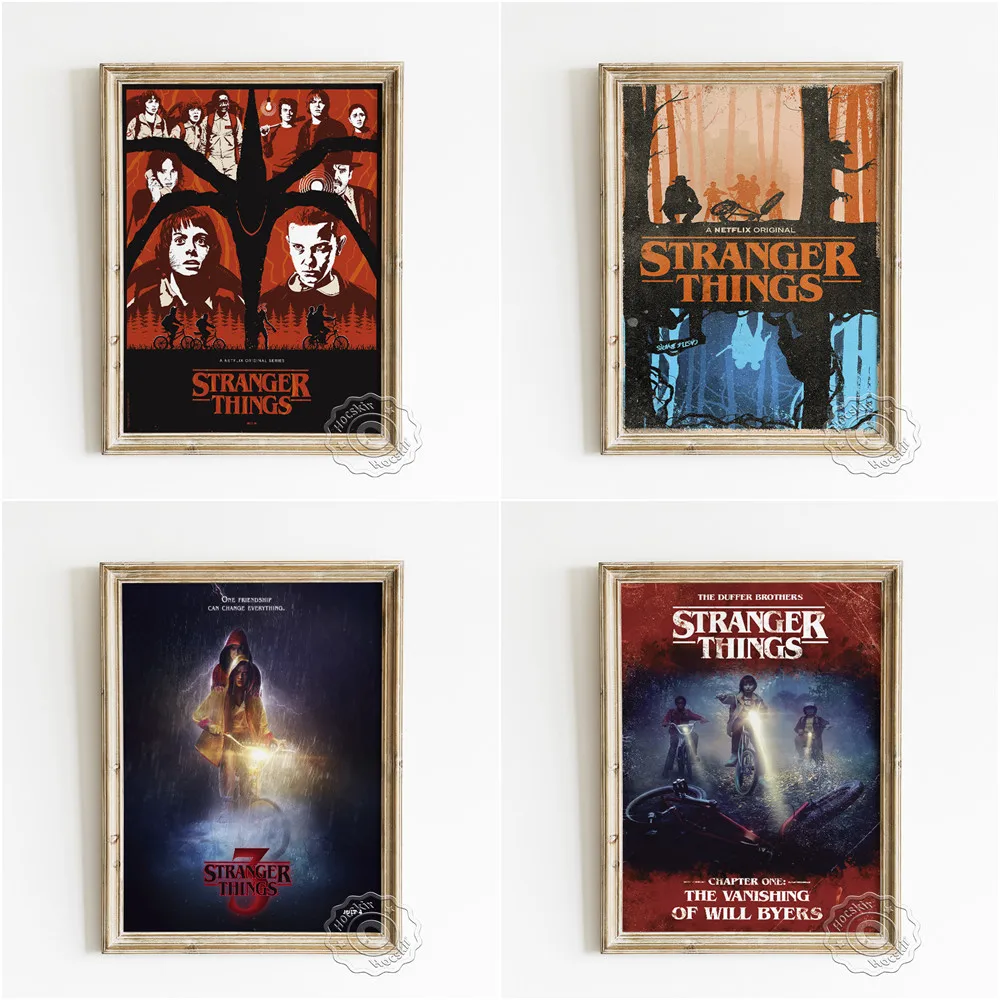 Science Fiction Horror TV Series Stranger Things Poster, Thriller Bizarre Cartoon Wall Picture, Supernatural Retro Home Decor
Science Fiction Horror TV Series Stranger Things Poster, Thriller Bizarre Cartoon Wall Picture, Supernatural Retro Home Decor