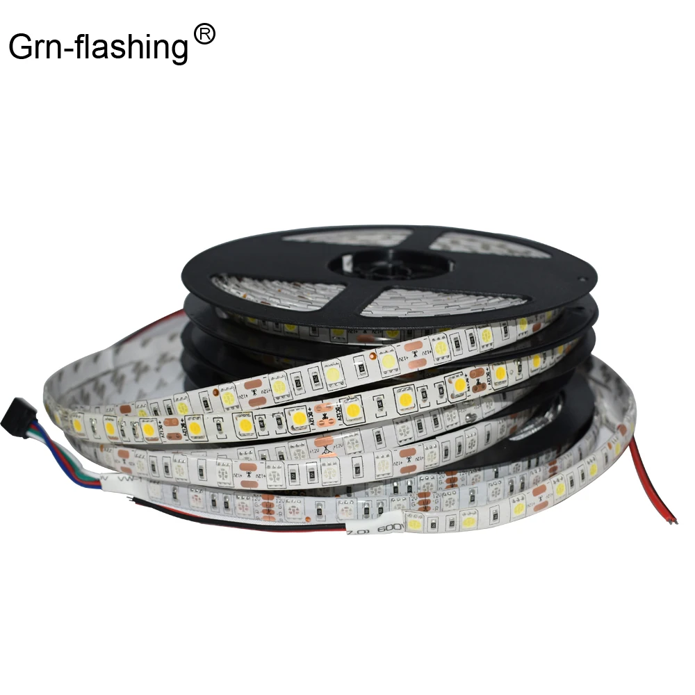 5050 LED Strip DC12V 60LEDs/m 5m/lot IP65 Waterproof Flexible RGB white warm white blue light For indoor outdoor decoration
5050 LED Strip DC12V 60LEDs/m 5m/lot IP65 Waterproof Flexible RGB white warm white blue light For indoor outdoor decoration