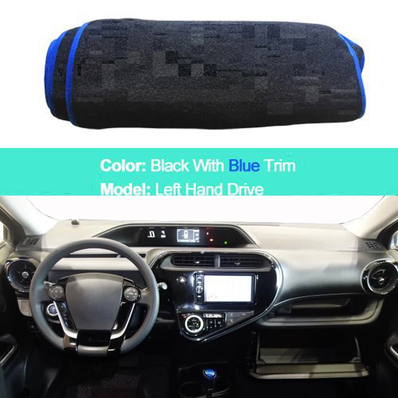 Двухслойный чехол для приборной панели автомобиля Toyota Aqua 2011-2019 2020 LHD RHD, накидка, ковер, теневой коврик, коврик для приборной панели, Солнцезащитный коврик 
Двухслойный чехол для приборной панели автомобиля Toyota Aqua 2011-2019 2020 LHD RHD, накидка, ковер, теневой коврик, коврик для приборной панели, Солнцезащитный коврик