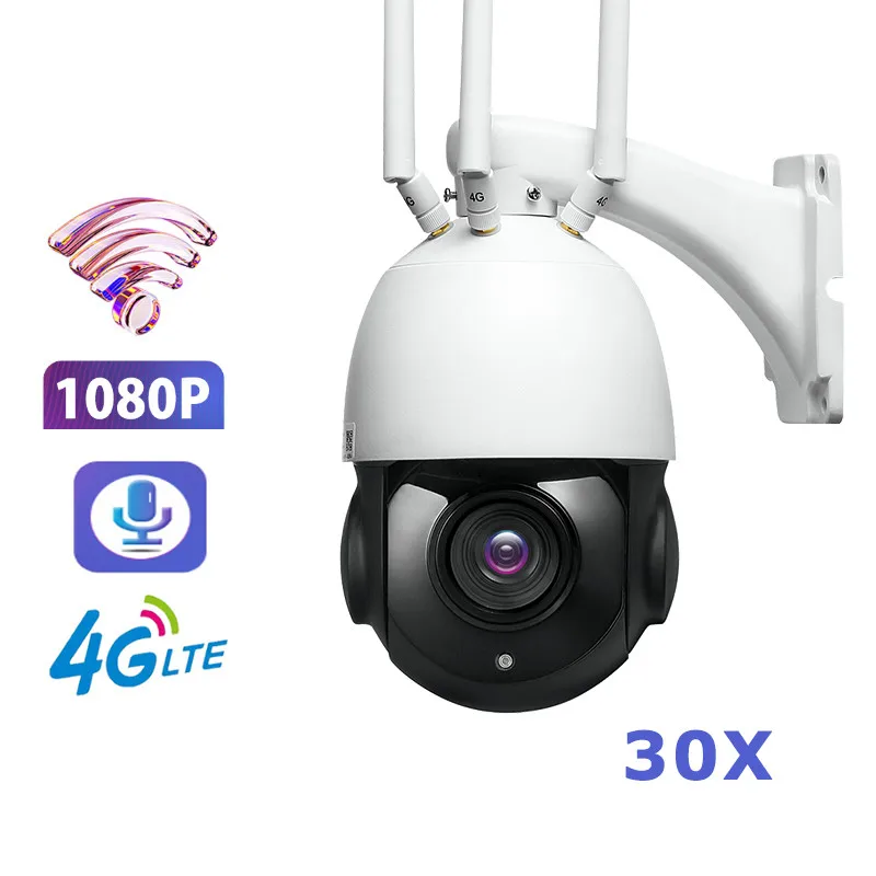 1080P PTZ 30X ZOOM 4G/WIFI IP Camera Waterproof Hi3516E Mini Speed Dome Camera Outdoor IR 60M CCTV Security Camera IP Alert
1080P PTZ 30X ZOOM 4G/WIFI IP Camera Waterproof Hi3516E Mini Speed Dome Camera Outdoor IR 60M CCTV Security Camera IP Alert