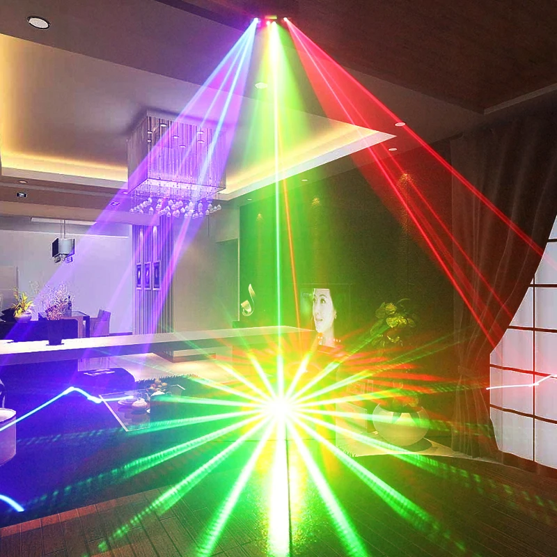 Лазерный сканер YSH 3 в 1 инструмент для дискотеки диджея контроллер DMX512 бар