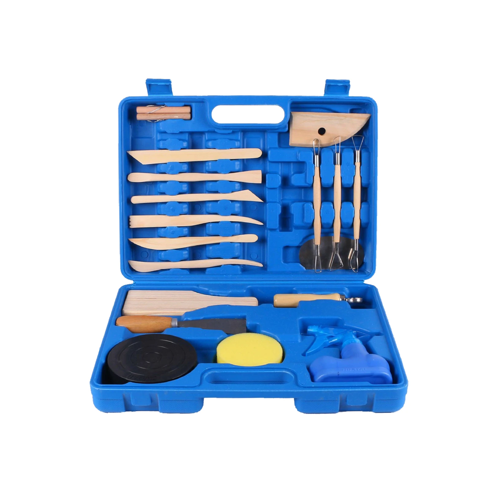 19 PCS Clay Tools Kit with Carry Box Pottery Tool Set Wooden Sculpting Tool Modeling Clay Tools for Sculpture Ceramic Artwork
19 PCS Clay Tools Kit with Carry Box Pottery Tool Set Wooden Sculpting Tool Modeling Clay Tools for Sculpture Ceramic Artwork