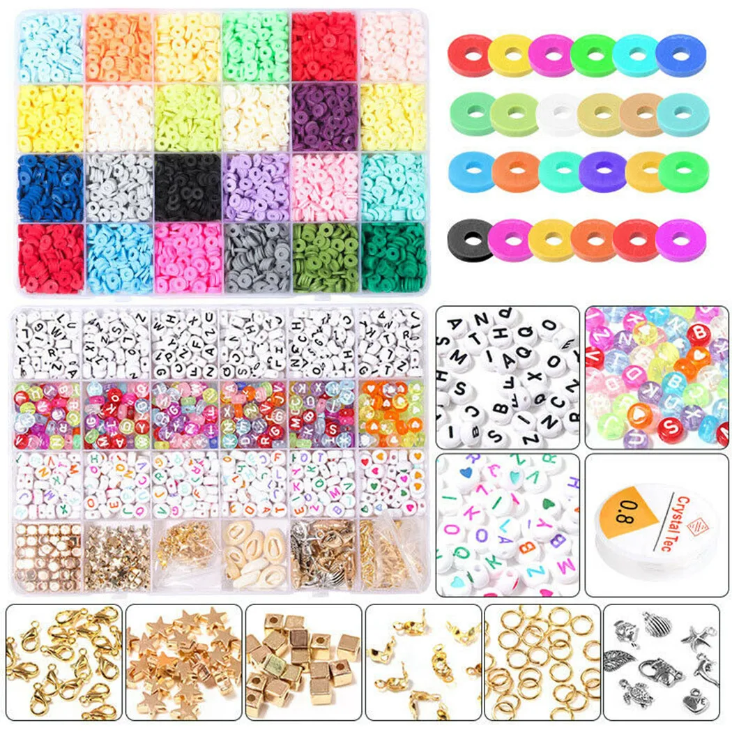 1 Set Polymer Clay Beads Spacer For DIY Bracelets Jewelry Making Finding Punch Needle Sewing Accessories
1 Set Polymer Clay Beads Spacer For DIY Bracelets Jewelry Making Finding Punch Needle Sewing Accessories