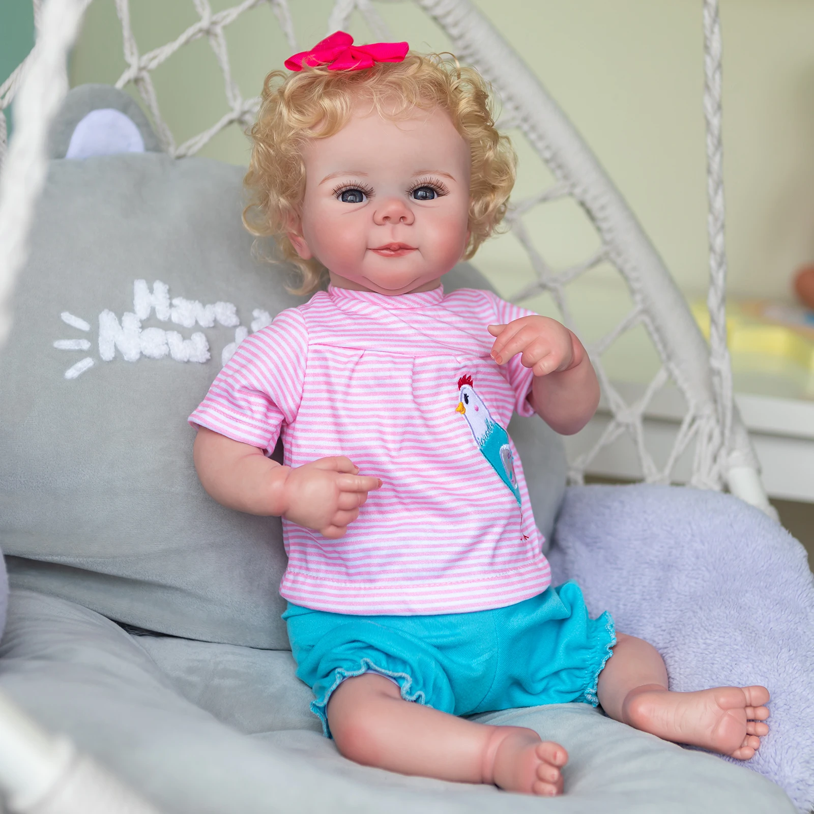 NPK 48CM Reborn Baby Doll Newborn Girl Baby Lifelike Real Soft Touch Julieta with Hand-Rooted Hair High Quality Handmade Art Dol
NPK 48CM Reborn Baby Doll Newborn Girl Baby Lifelike Real Soft Touch Julieta with Hand-Rooted Hair High Quality Handmade Art Dol