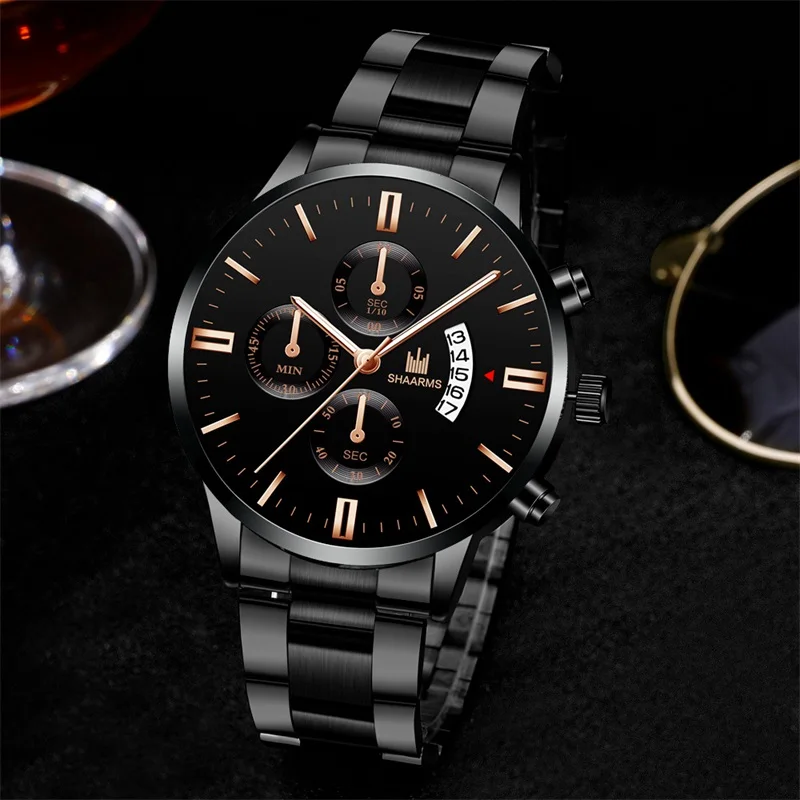 2020 Men Watch Chronograph Sport Mens Watches Top Brand Luxury Waterproof Full Steel Quartz Gold Clock Relogio Masculino | Наручные часы
