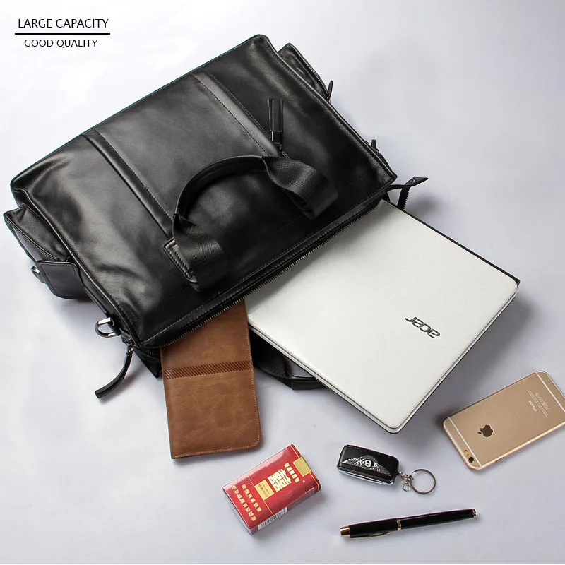 Man's Laptop bag briefcase Bag men leather messenger bag men's genuine leather laptop bag bag for documents a4 custom bag
Man's Laptop bag briefcase Bag men leather messenger bag men's genuine leather laptop bag bag for documents a4 custom bag
