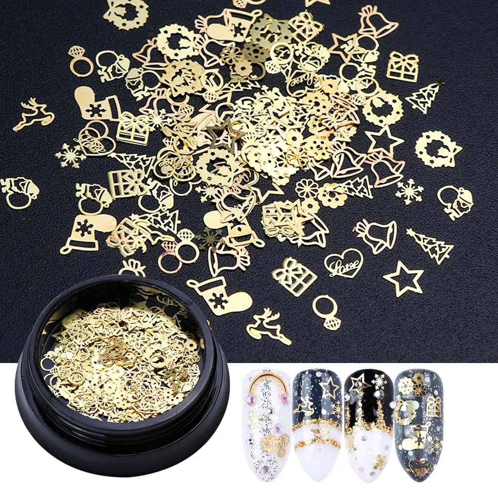 120 pcs/set nail nails for Christmas special nail sequins snowflake bells stars nail decoration thin patches designer charms 
120 pcs/set nail nails for Christmas special nail sequins snowflake bells stars nail decoration thin patches designer charms