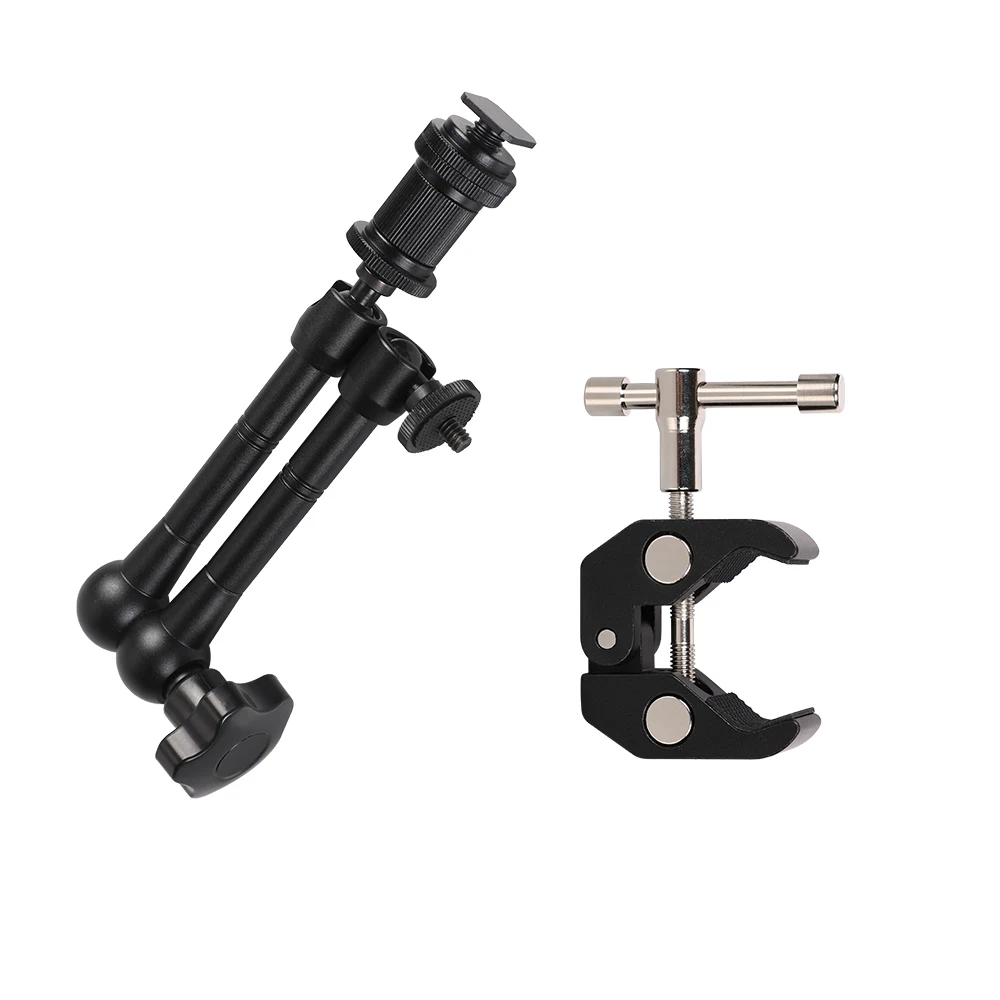 7/11in Adjustable Articulated Camera Super Clamp Magic Arm for Canon Nikon Sony Speedlight Monitor Flash Bracket Photo Studio 
7/11in Adjustable Articulated Camera Super Clamp Magic Arm for Canon Nikon Sony Speedlight Monitor Flash Bracket Photo Studio