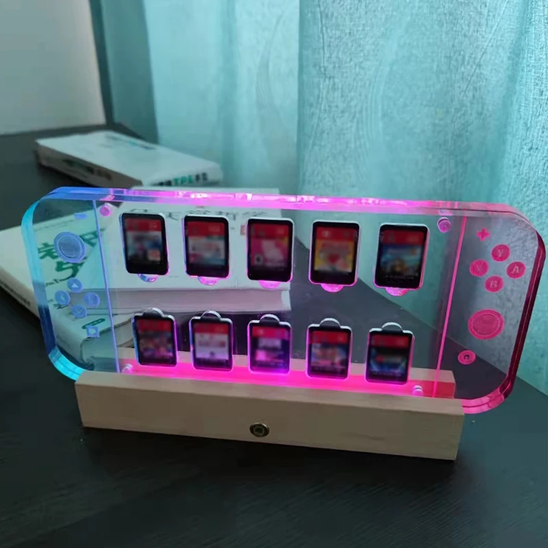 Switch Game Card Case Acrylic Transparent Magnetic Hard Shell With RGB Lighting Effect Display Stand For Nintendo Accessories
Switch Game Card Case Acrylic Transparent Magnetic Hard Shell With RGB Lighting Effect Display Stand For Nintendo Accessories