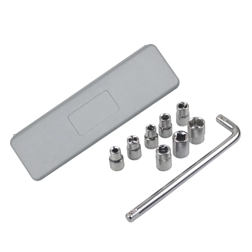 10pcs Socket Wrench Set Bicycle Motorcycle Car Repairing Tool Kit Common Sockets Wrench Set Ratchet Spanner with Carring Case
10pcs Socket Wrench Set Bicycle Motorcycle Car Repairing Tool Kit Common Sockets Wrench Set Ratchet Spanner with Carring Case