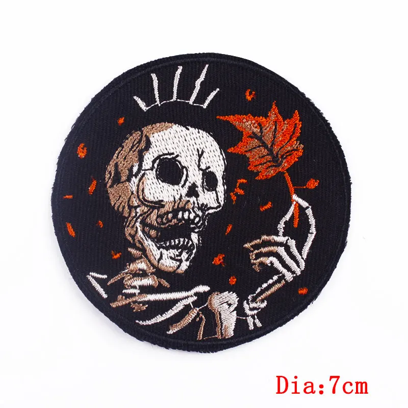 Punk Hippie Skull Embroidered Patches
Punk Hippie Skull Embroidered Patches