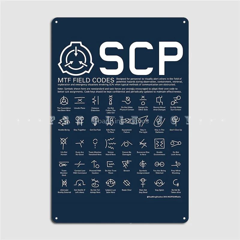 Scp Mtf Field Codes By Toadking Metal Sign Cinema Living Room Cave Pub Custom Wall Decor Tin Sign Poster
Scp Mtf Field Codes By Toadking Metal Sign Cinema Living Room Cave Pub Custom Wall Decor Tin Sign Poster