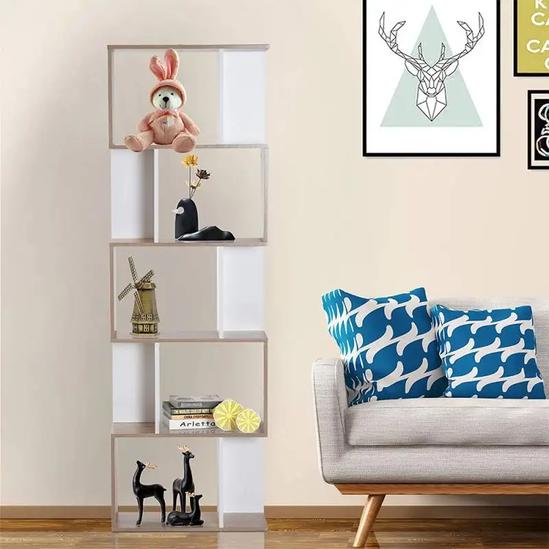 Bookcase Bookshelf S-shaped Shelf 4/5 Layer Storage Rack White Oak Color Decorative Display Storage Shelves Home Furniture HWC
Bookcase Bookshelf S-shaped Shelf 4/5 Layer Storage Rack White Oak Color Decorative Display Storage Shelves Home Furniture HWC