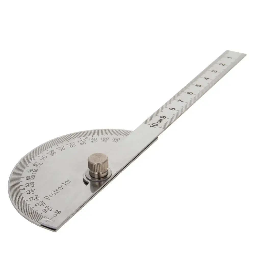 100mm/150mm Sickle/Straight Head Protractor Ruler 0-180 ° Stainless Steel Protractor Adjustable Goniometer
100mm/150mm Sickle/Straight Head Protractor Ruler 0-180 ° Stainless Steel Protractor Adjustable Goniometer