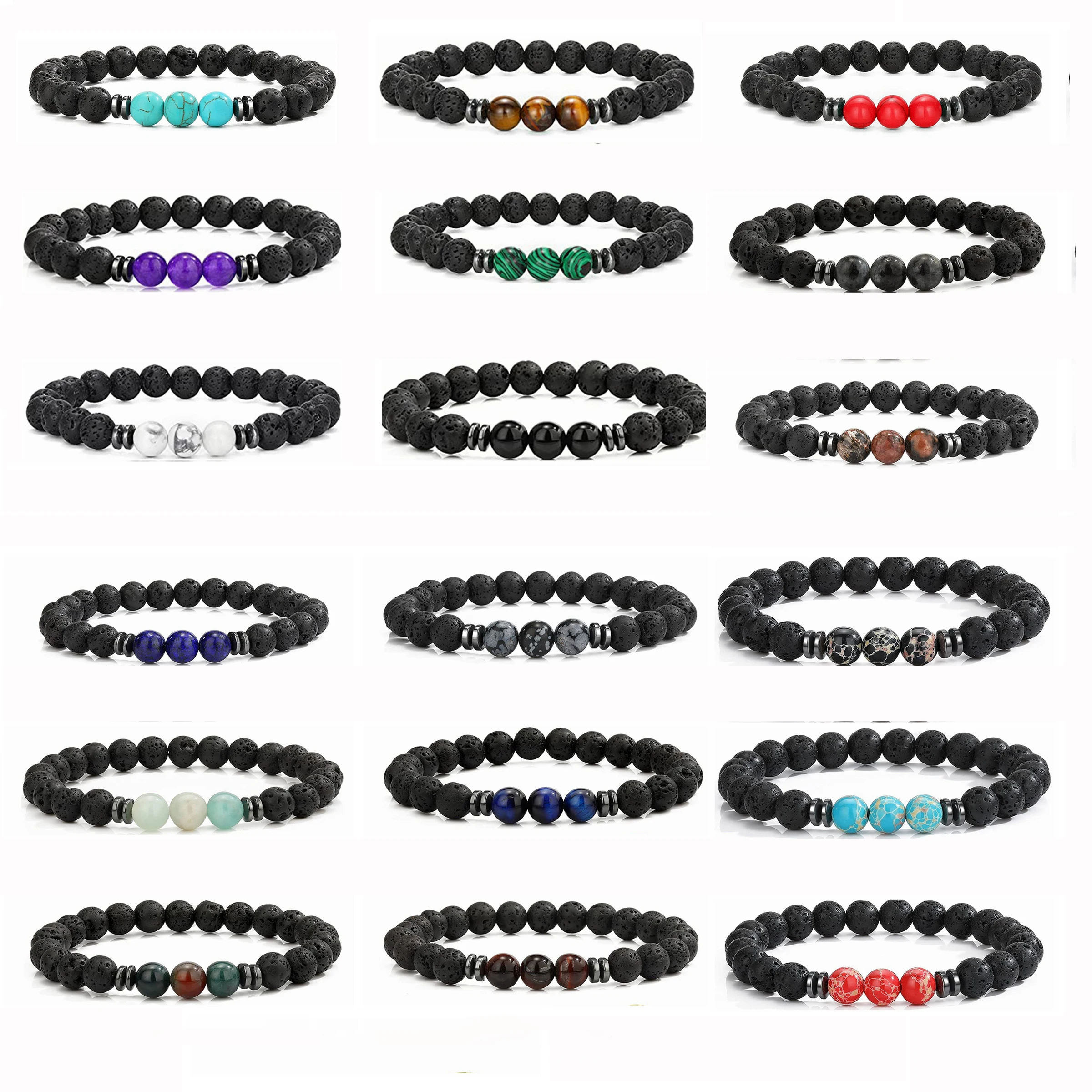 Lava Rock Stone Bracelet Essential Oil Diffuser Beads Stretch Bracelet for Men Women Jewelry
Lava Rock Stone Bracelet Essential Oil Diffuser Beads Stretch Bracelet for Men Women Jewelry