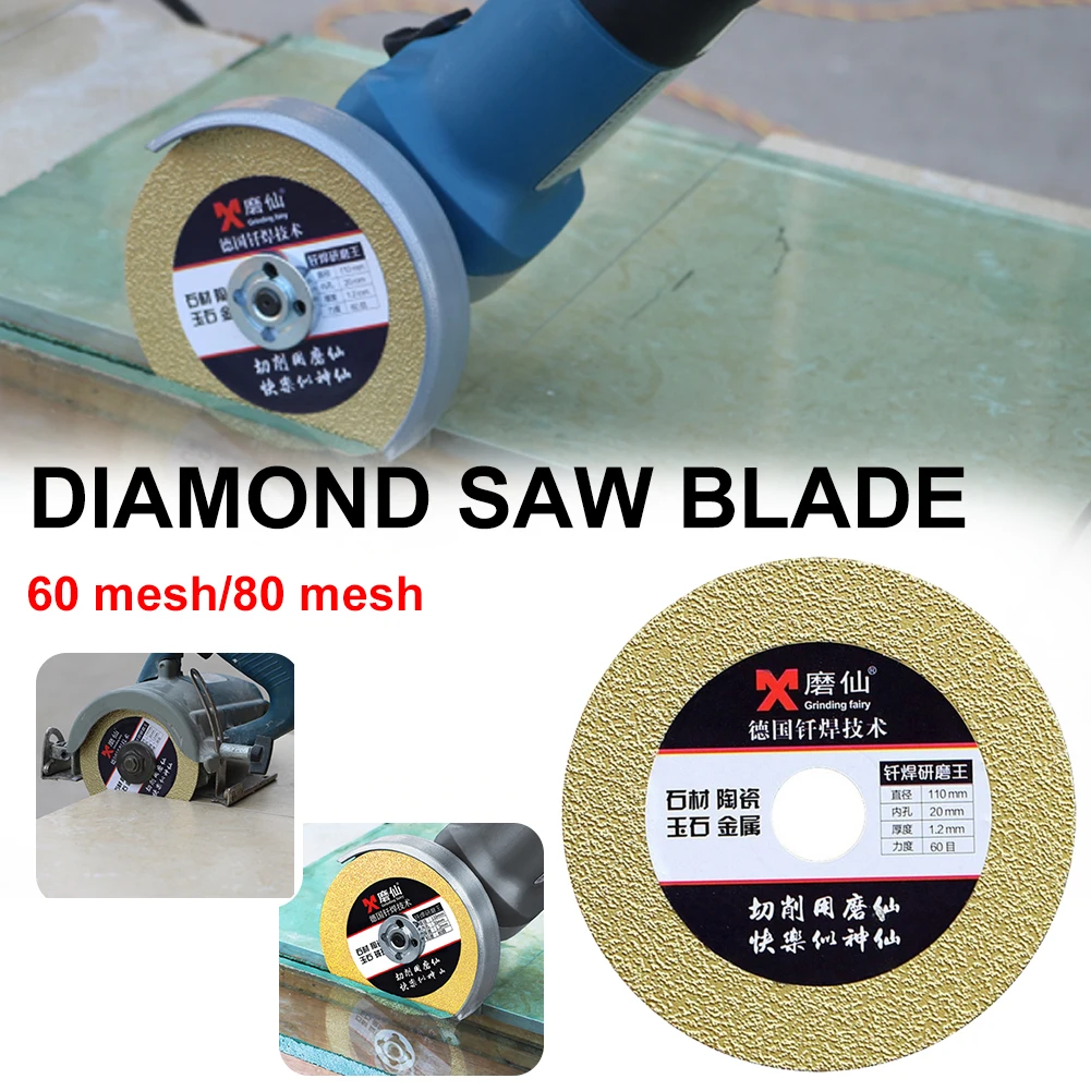 Durable 110mm Diamond Disc Cutting Wheel 60 80 Grit 18mm Wide Blade Polishing Cutting Disc For Ceramic Glass Tile Jade Marble
Durable 110mm Diamond Disc Cutting Wheel 60 80 Grit 18mm Wide Blade Polishing Cutting Disc For Ceramic Glass Tile Jade Marble