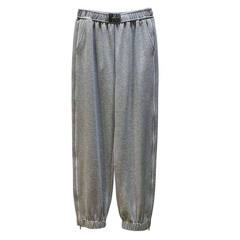 Personalized Side Contrast Color Zipper Tied High Waist Casual Pants Women's Knitted Cotton Sports Harem Sweatpants Tide
Personalized Side Contrast Color Zipper Tied High Waist Casual Pants Women's Knitted Cotton Sports Harem Sweatpants Tide